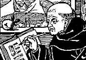 Monk writing Manuscipt